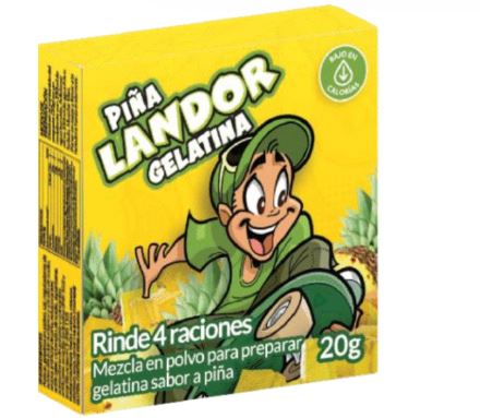 GELATINA LANDOR 20GR PIÑA