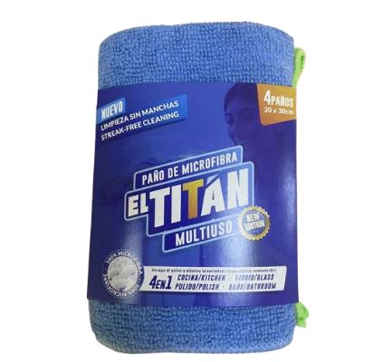 PAÑO EL TITAN MICROFIBRA 30CMX30CM
