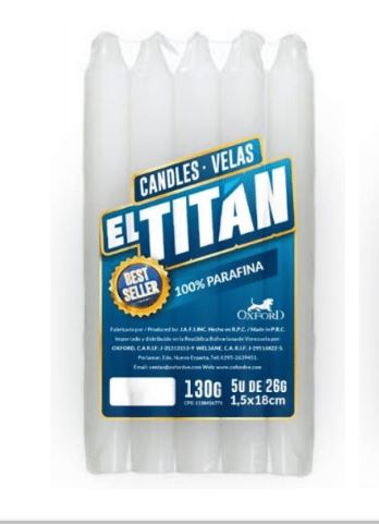 VELAS EL TITAN 5UND 
