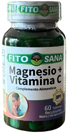 MAGNESIO CON VITAM C 60TAB FITOSANA
