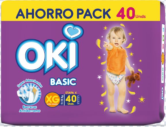 PAÑALES OKI XG 40UND BASIC
