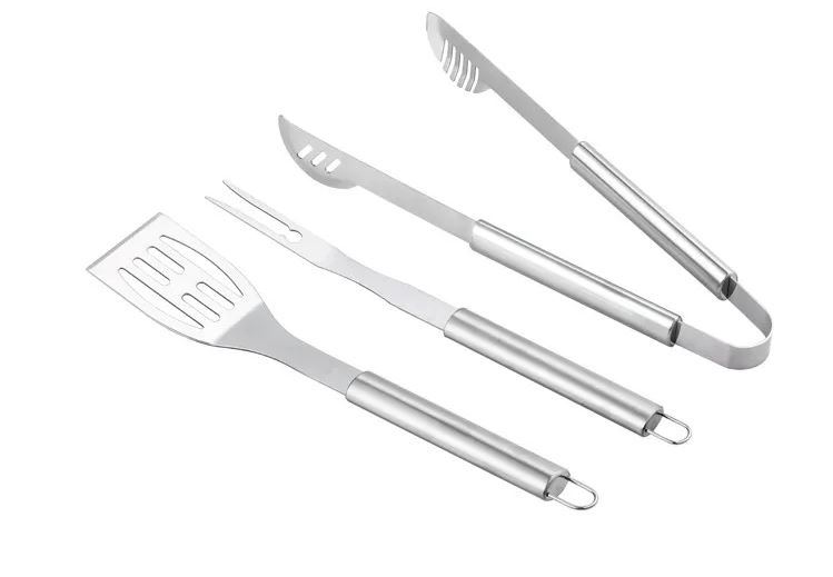 SET P/ PARRILLA 3PZ ACERO INOX 