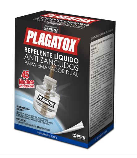 REPELENTE PLAGATOX LIQUIDO P/EMANADOR DUAL