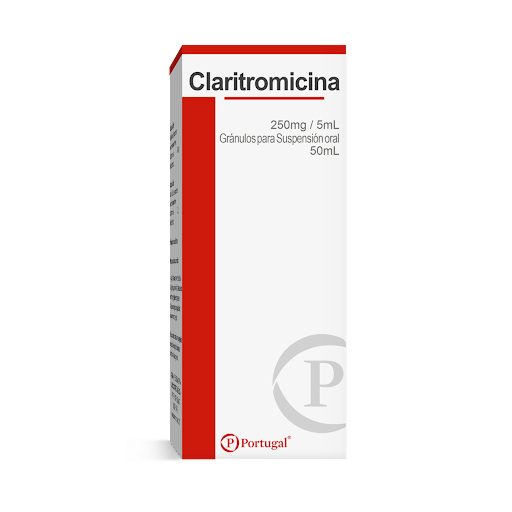 CLARITROMICINA 250MG/5ML X 50ML PORTUGAL