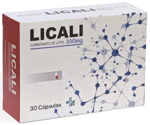 LICALI 300MG X 30CAPS CARBONATO DE LITIO PROVESALUD