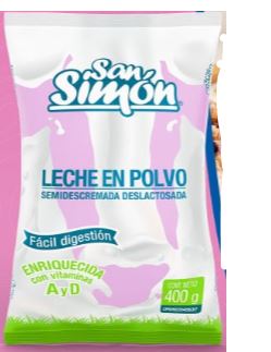 LECHE SAN SIMON 400GR SEMIDESC DESLACTOSADA