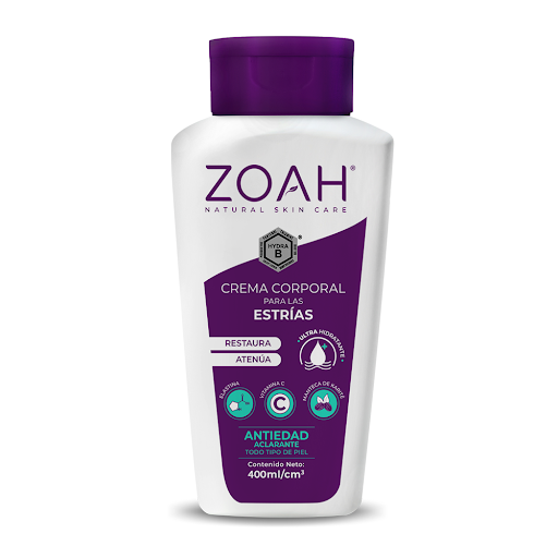 CREMA CORPORAL ZOAH 400ML ANTI ESTRIAS