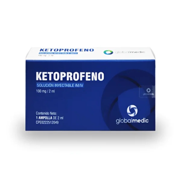 KETOPROFENO 100MG/2ML X 1AMP IM IV SOL INY GLOBAL MEDIC