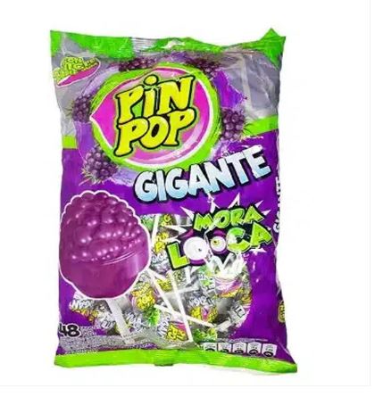 CHUPETA PIN POP 48UND MORA LOCA
