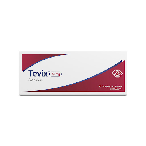TEVIX 2,5MG X 30TABL APIXABAN ZUOZ