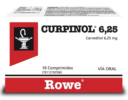 CURPINOL 6,25MG X 10COMP CARVEDILOLROWE
