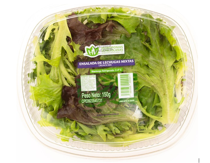  ENSALADA LECHUGA  HIDROPONIAS 150GR MIXTA