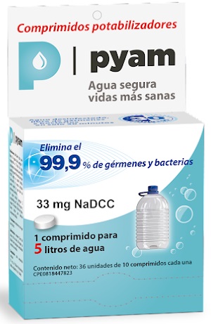 POTABILIZADORES DE AGUA PYAM 5LT 10COMP BLISTER