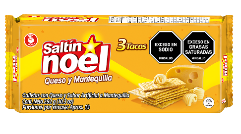 GALLETA NOEL 292GR QUESO Y MANTEQUILLA 3 TACOS