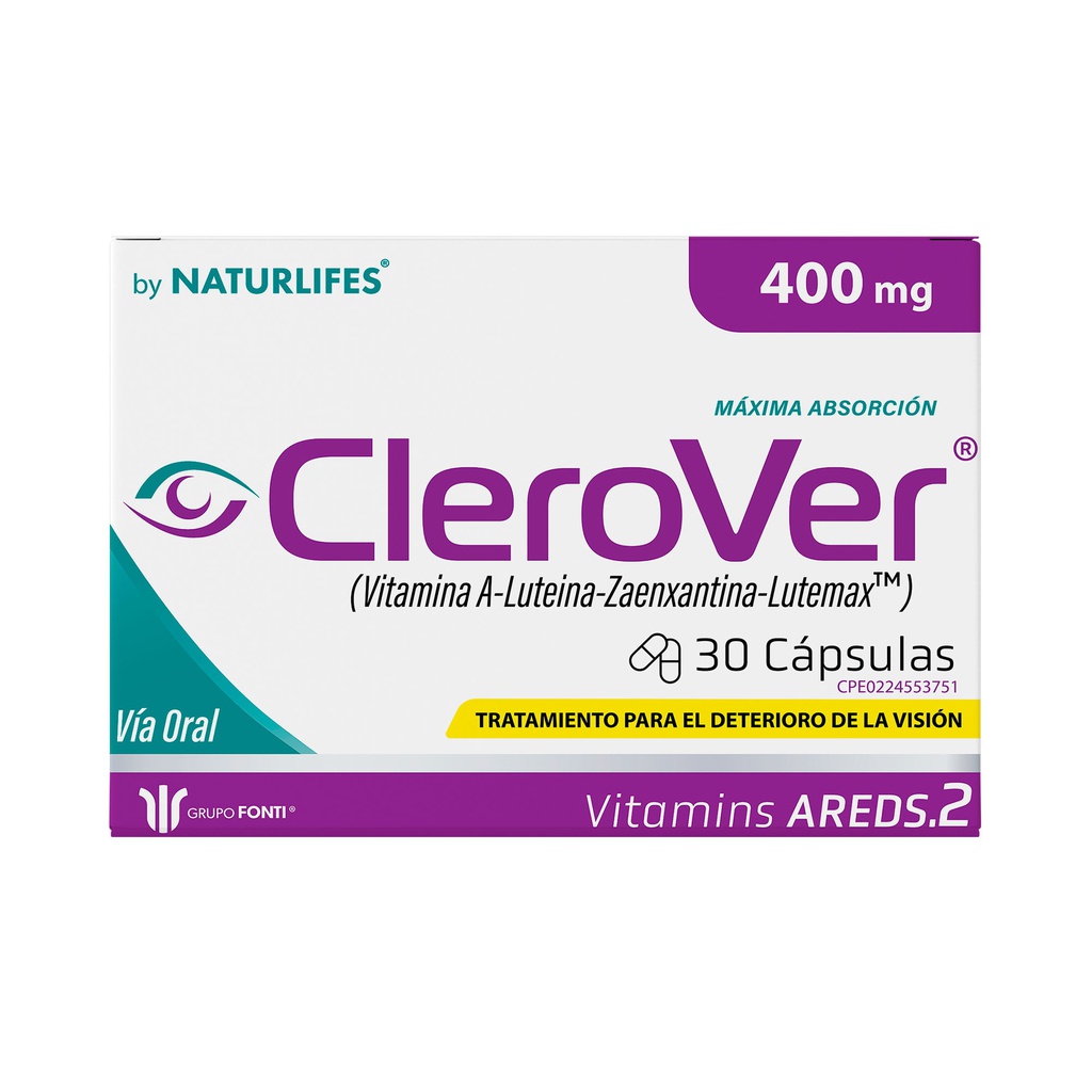 CLEROVER 500MG X 30CAPS NATURLIFES