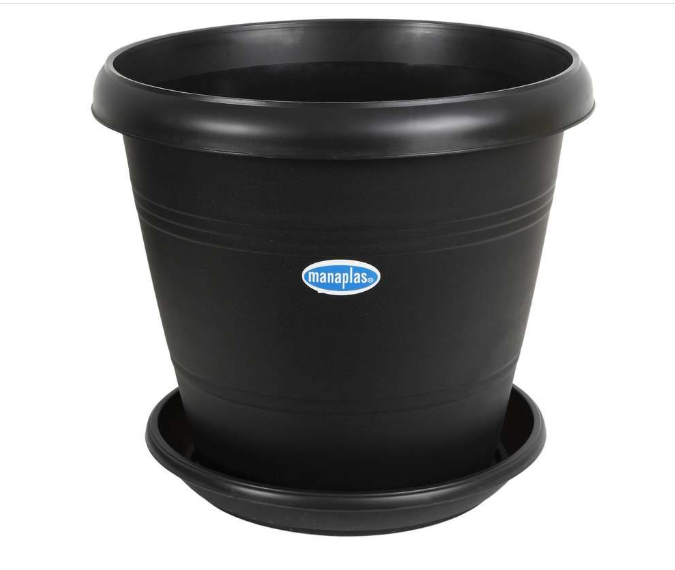 MATERO MANAPLAS ELEGANCE C/PLATO NEGRO 35CM