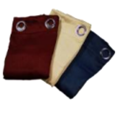 CORTINA BLACKOUT 54X90PULG POLYESTER C/AZUL,ROJO,NEGRO,GRIS