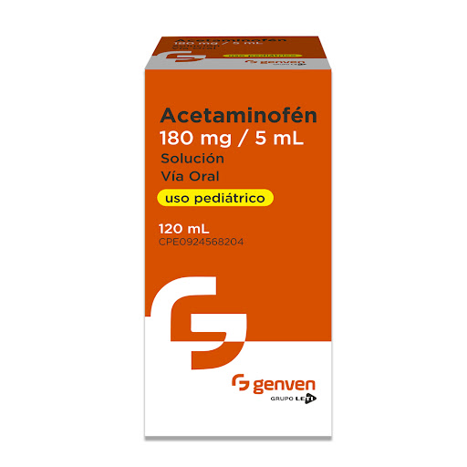 ACETAMINOFEN 180MG/5ML X 120ML PED GENVEN