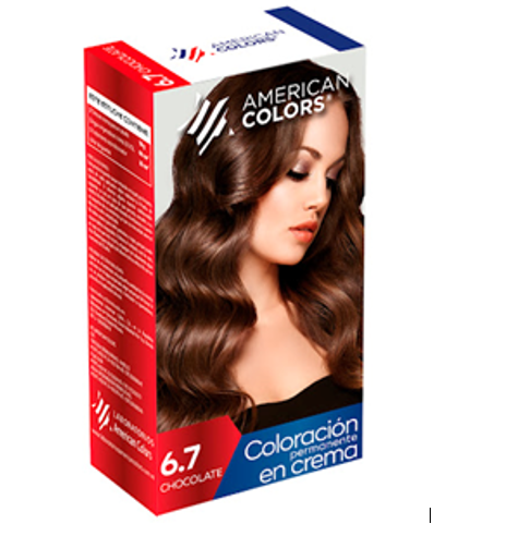TINTE AMERICAN COLORS  KIT 6.7 CHOCOLATE