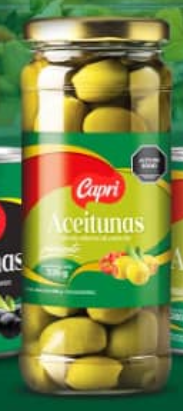 ACEITUNA CAPRI 335GR C/PIMENTON