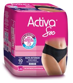 ROPA INTERIOR ACTIVA SEC 10UND L/XL