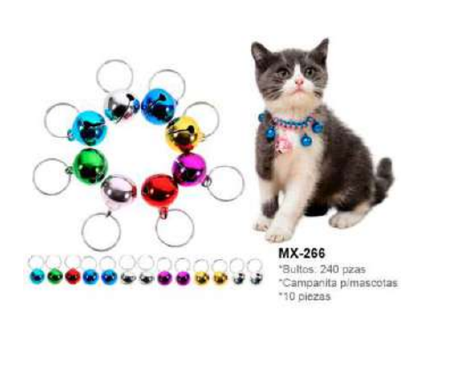 CAMPANITA P/MASCOTA MAXCOTAS 10UND