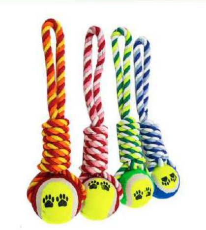 JUGUETE P/MASCOTA CUERDA DE TELA  33CM MX-462