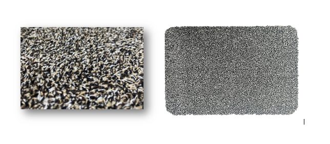 ALFOMBRA 40X60CM GRIS ALGODON Y POLIESTER