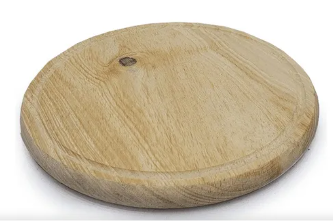 TABLA DE MADERA CARTAN 26CM REDONDA