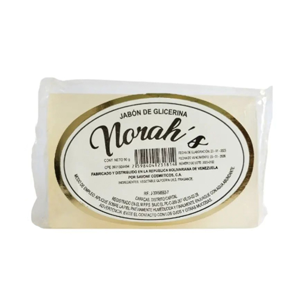 JABON NORAHS X 90GR GLICERINA SAVONE