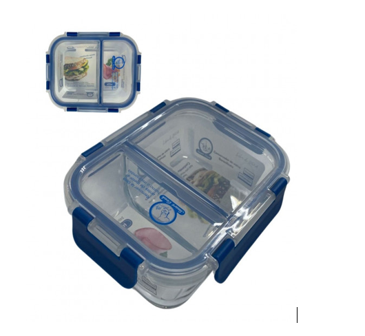 CONSERVADOR HERMETICO 2 DIV 600ML VIDRIO