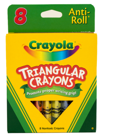 CREYONES CRAYOLA 8UND CERA TRIANGULARES
