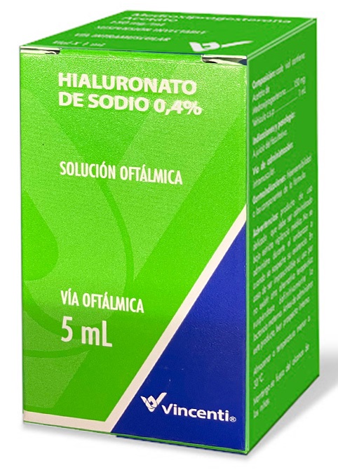 HIALURONATO DE SODIO 0,4% X 5ML SOL OFT VINCENTI