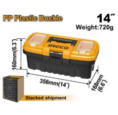 CAJA DE HERRAMIENTAS INGCO 14&quot; BROCHE PLASTIC