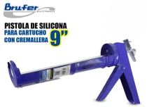 PISTOLA BRUFER P/SILICON CARTUCHO 9&quot;