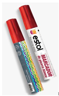 MARCADOR ESTOL ROJO DE PIZARRA PTA RED X UND
