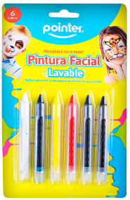 CREYONES POINTER 6UND PINTA CARAS LAVABLE