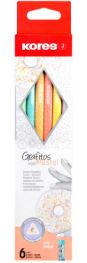 LAPIZ DE GRAFITO KORES 6UND PASTEL STYLE