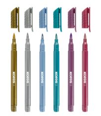 MARCADORES KORES 6UND METALICOS PTA PINCEL