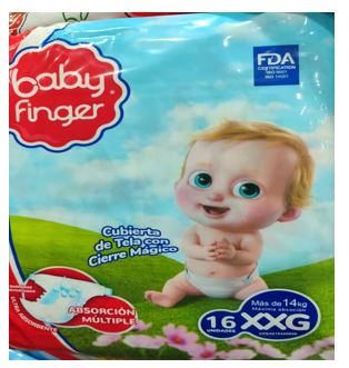 PAÑALES BABY FINGER 16UND XXG