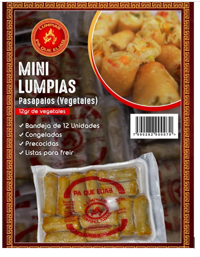 LUMPIAS PA QUE ELIAS 12UND MINI VEGETALES