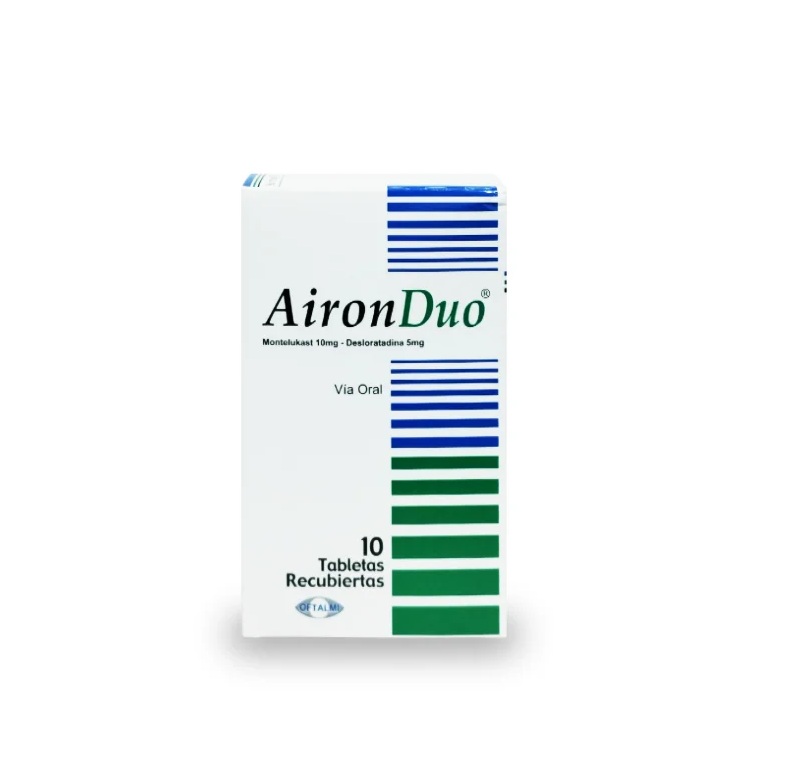 AIRONDUO 10MG 5MG X 10TABL MONTEL DESL OFTALMI
