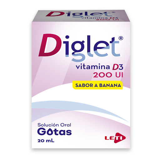 DIGLET 200UI X 20ML VIT D3 GOTAS BANANA LETI