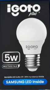 BOMBILLO IGOTO 5W SAMSUMG LED