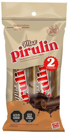 GALLETA PIRULIN MAX TWO PACK CHOCOLATE