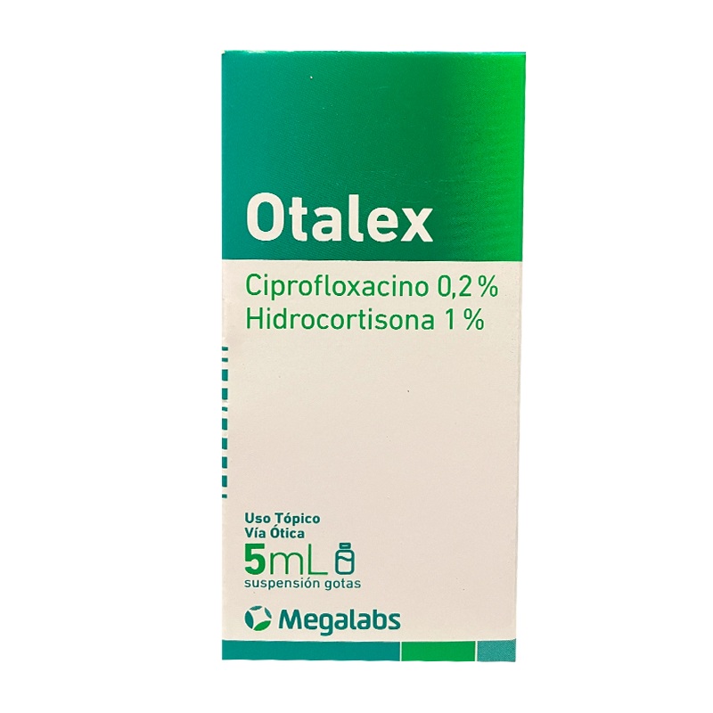 OTALEX 0,2% 1% X 5ML GOTAS CIPROF HIDROC MEGALABS