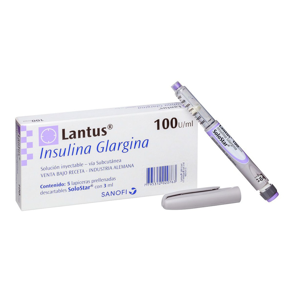LANTUS SOLOSTAR 100U/ML X 3ML INSULINA GLARGINA SANOFI