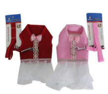 CORREA C/PECHERA P/MASCOTAS VESTIDO MX-364