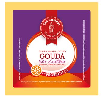 QUESO GOUDA DEL CASTILLO SIN LACTOSA X KG