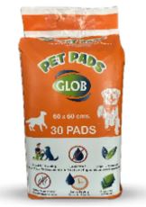 PADS P/MASCOTA GLOB 30UND 60X40CM